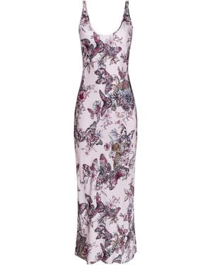 L'Agence Akiya Satin Maxi Dress - Multicolor