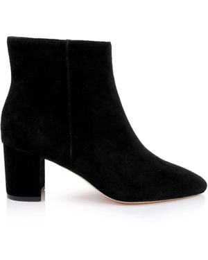 L'Agence Melanie Suede Bootie - Black