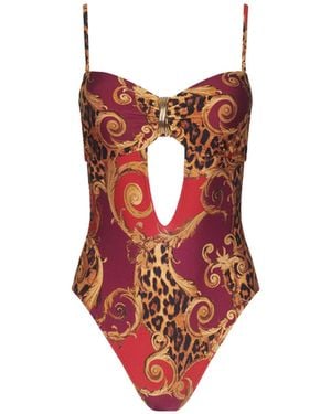 L'Agence Emilia Bandeau One-Piece Swimsuit - Red