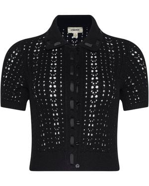 L'Agence Ninette Knit Top - Black