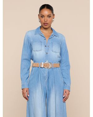L'Agence Isla Shirt - Blue