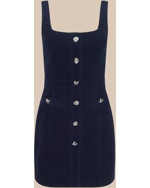 L'Agence Vynna Corduroy Dress - Blue