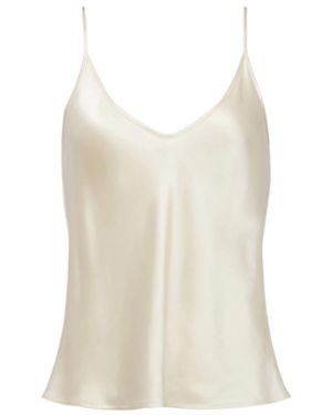 L'Agence Lexi Silk Camisole - White