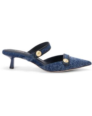 L'Agence Gilliane Denim Mule - Blue