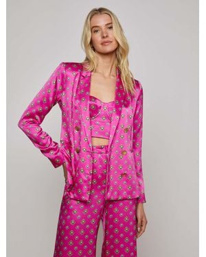 L'Agence Colin Silk Blazer - Pink