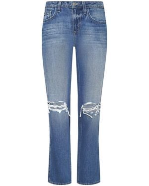 L'Agence Nevia Slouchy Straight-Leg Jean - Blue