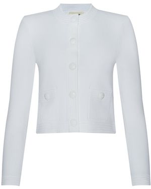 L'Agence Patsy Cropped Cardigan - Blue