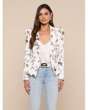 L'Agence Bethany Structured Blazer - Blue
