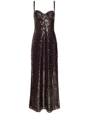 L'Agence Sayla Sequin Gown - Brown