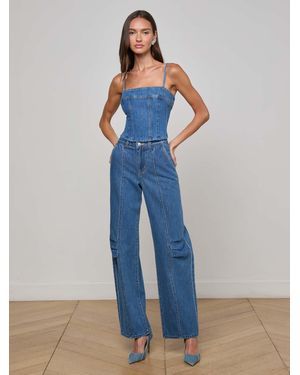 L'Agence Zara Barrel-Leg Jean - Blue