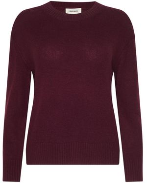L'Agence Laine Cashmere Top - Purple