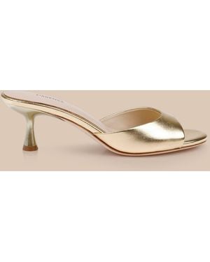 L'Agence Arleen Kitten-Heel Mule - Natural