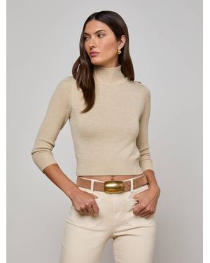 L'Agence Pull Court Kamdyn (Sable Chaud/Or) - Neutre