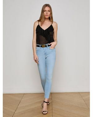 L'Agence Margot Cropped Skinny Jean - Blue