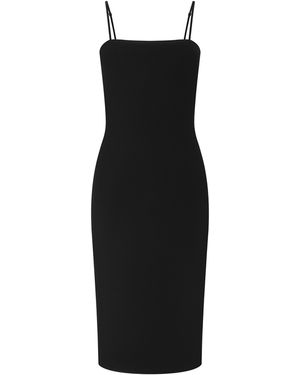L'Agence Eira Midi Dress - Black