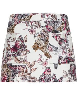 L'Agence Cyra Low-Rise Mini Skirt - White