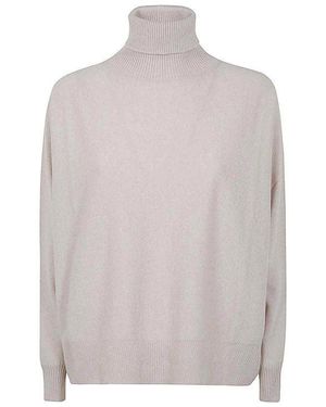 D. EXTERIOR Turtle Neck - White