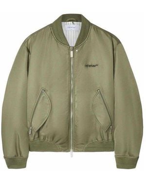 Off-White c/o Virgil Abloh Bomber Jackets - Green