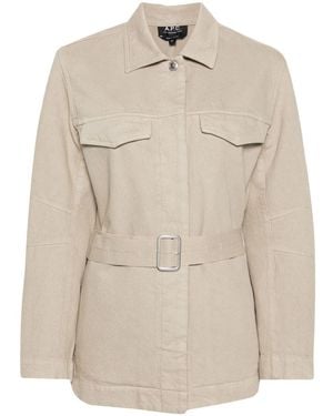 A.P.C. Debbie Short Coat - Natural