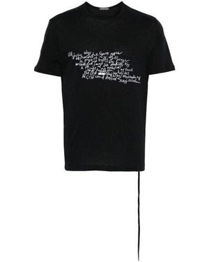 Ann Demeulemeester T-Shirts - Black