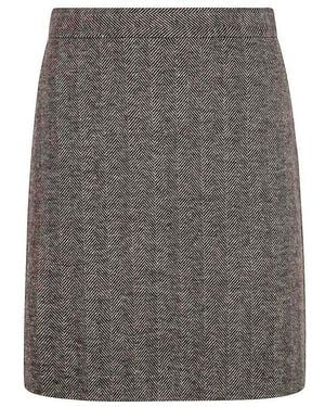 Harris Wharf London Mini Skirts - Grey