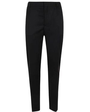 Alexander McQueen Tailored Wool Chino Trousers - Black