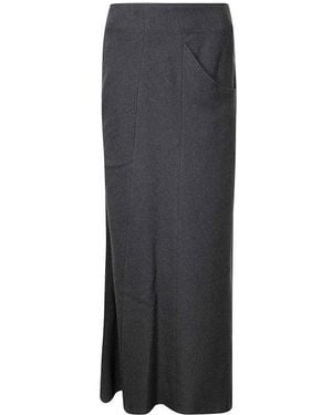 Yohji Yamamoto Midi Skirts - Grey