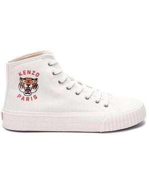 KENZO Foxy High Top Sneakers - White