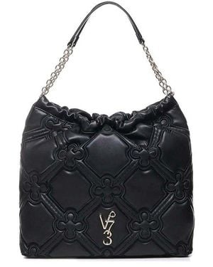 V73 Nyala Leather Shoulder Bag - Black