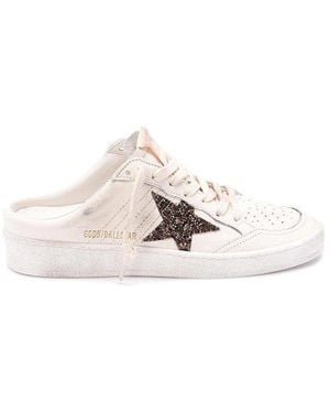 Golden Goose Mules - White