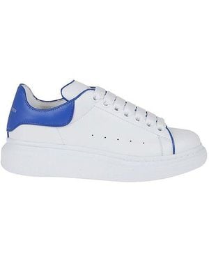 Alexander McQueen Oversized Leather Trainers - Blue