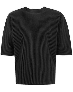 Homme Plissé Issey Miyake T-Shirts - Black