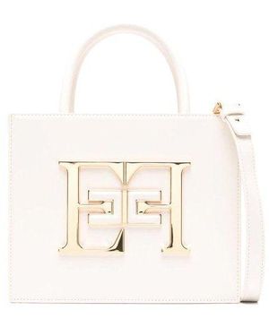 Elisabetta Franchi Shoulder Bag - Natural