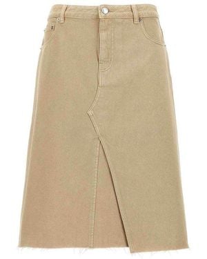 Tory Burch Midi Skirts - Natural