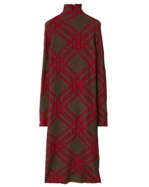 Burberry Midi Dresses - Red