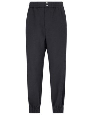 Alexander McQueen Cargo Trousers with Knee Patches - Blue