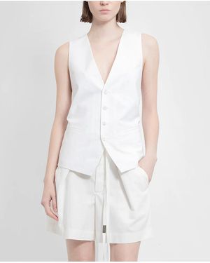 Ann Demeulemeester Charlotte Classic Waistcoat - White