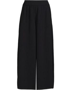 Lands' End Creaseless 7/8-Palazzohose, Damen, Größe Plus, Polyester, By - Schwarz