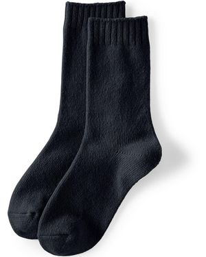 Lands' End Cashtouch Socken, Damen, Größe:Null Regular, By - Blau
