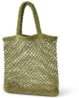 Lands' End Offene Papierstroh-Tasche, Damen, Größe:Null Regular, Paper, By - Grün