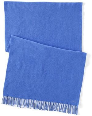 Lands' End Softer Webschal, Damen, Größe:Null Regular, Polyester/Polyacryl/Viskose, By - Blau