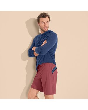 Lands' End Schnelltrocknende Boardshorts, Herren, Größe:48-50 Regular, Elasthan/Polyester-Mischung, By - Rot