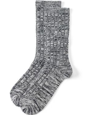 Lands' End Melierte Socken, Damen, Größe:Null Regular, Baumwoll-Mischung/Polyester-Mischung, By - Grau