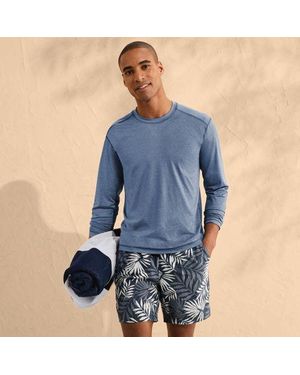 Lands' End Badeshorts Mit Hydroliner, 18 Cm, Herren, Größe Regular, By - Blau