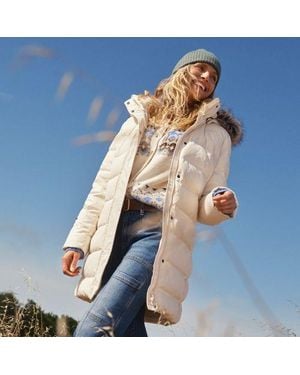 Lands' End Daunenmantel Mit Kapuze, Damen, Größe:32-34 Regular, Polyester, By - Blau