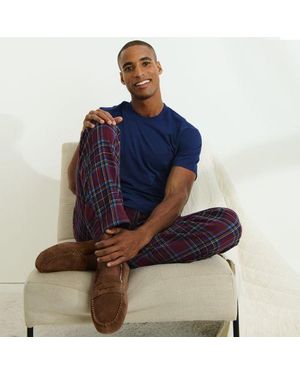 Lands' End Veloursleder-Mokassins, Herren, Größe Regular, Leder/Rauleder, By - Braun