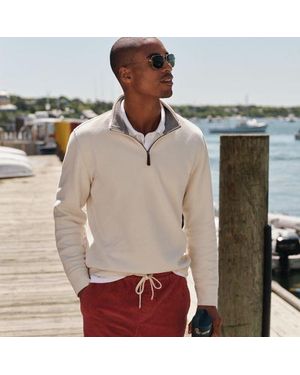 Lands' End Zipper-Pullover Aus Bedford-Ripp, Herren, Größe:44-46 Regular, Baumwolle, By - Grün