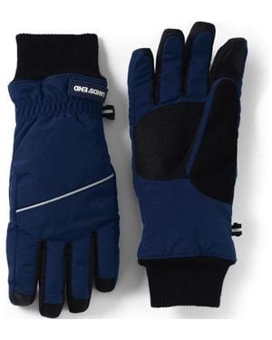 Lands' End Wasserdichte Handschuhe Squall, Damen, Größe Regular, Nylon, By - Blau