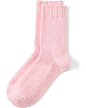 Lands' End Cashtouch Socken, Damen, Größe:Null Regular, By - Pink