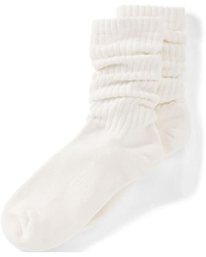 Lands' End Stulpensocken, Damen, Größe:Null Regular, Baumwoll-Mischung/Polyester-Mischung, By - Weiß
